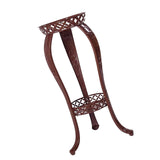 Maxbell Iron Art Flowerpot Shelf Planter Storage Display Stand Height 80cm Round Brown