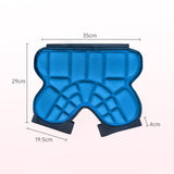 Maxbell Sports Ski Hip Pad Protection Soft Adjustable for Skateboard Blue
