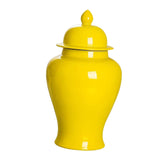 Maxbell Modern Ceramic Ginger Jar Canister Vase Flowerpot for Office Home Decoration Yellow
