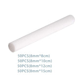 Maxbell 50 Pieces Household Humidifier Filters Wicks for Living Room Travel Home 8mmx8cm