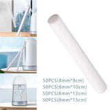 Maxbell 50 Pieces Household Humidifier Filters Wicks for Living Room Travel Home 8mmx8cm