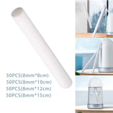 Maxbell 50 Pieces Household Humidifier Filters Wicks for Living Room Travel Home 8mmx8cm