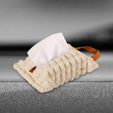 Maxbell Creative Tissue Box Cover Organizer Napkin Case for Desk Office Household Beige Large