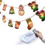 Maxbell Christmas String Lights Hanging Ornament Decorative Snowman for Festival 1.2m