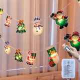 Maxbell Christmas String Lights Hanging Ornament Decorative Snowman for Festival 1.2m