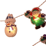 Maxbell Christmas String Lights Hanging Ornament Decorative Snowman for Festival 1.2m