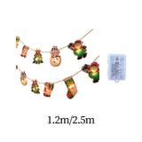 Maxbell Christmas String Lights Hanging Ornament Decorative Snowman for Festival 1.2m