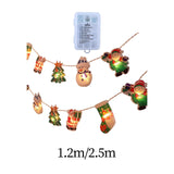Maxbell Christmas String Lights Hanging Ornament Decorative Snowman for Festival 1.2m