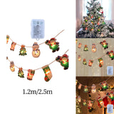 Maxbell Christmas String Lights Hanging Ornament Decorative Snowman for Festival 1.2m