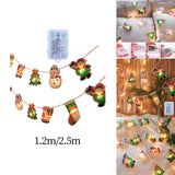 Maxbell Christmas String Lights Hanging Ornament Decorative Snowman for Festival 1.2m
