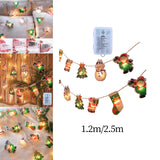 Maxbell Christmas String Lights Hanging Ornament Decorative Snowman for Festival 1.2m