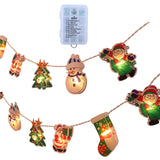 Maxbell Christmas String Lights Hanging Ornament Decorative Snowman for Festival 1.2m
