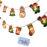 Maxbell Christmas String Lights Hanging Ornament Decorative Snowman for Festival 1.2m