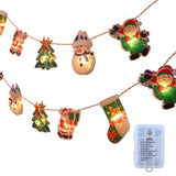 Maxbell Christmas String Lights Hanging Ornament Decorative Snowman for Festival 1.2m