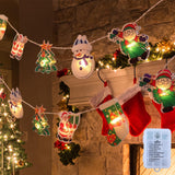 Maxbell Christmas String Lights Hanging Ornament Decorative Snowman for Festival 1.2m