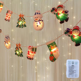 Maxbell Christmas String Lights Hanging Ornament Decorative Snowman for Festival 1.2m