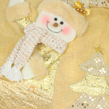 Maxbell Square Christmas Snowman Throw Pillow Santa Claus for Decoration Sofa Couch snowman pillow