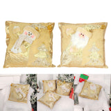 Maxbell Square Christmas Snowman Throw Pillow Santa Claus for Decoration Sofa Couch snowman pillow