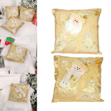 Maxbell Square Christmas Snowman Throw Pillow Santa Claus for Decoration Sofa Couch snowman pillow