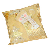 Maxbell Square Christmas Snowman Throw Pillow Santa Claus for Decoration Sofa Couch snowman pillow