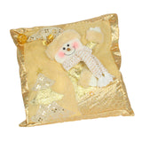 Maxbell Square Christmas Snowman Throw Pillow Santa Claus for Decoration Sofa Couch snowman pillow