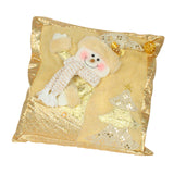 Maxbell Square Christmas Snowman Throw Pillow Santa Claus for Decoration Sofa Couch snowman pillow