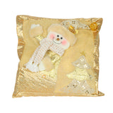 Maxbell Square Christmas Snowman Throw Pillow Santa Claus for Decoration Sofa Couch snowman pillow