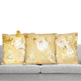 Maxbell Square Christmas Snowman Throw Pillow Santa Claus for Decoration Sofa Couch snowman pillow