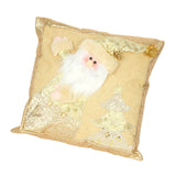 Maxbell Square Christmas Snowman Throw Pillow Santa Claus for Decoration Sofa Couch elderly pillow
