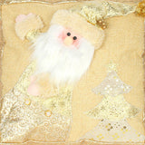 Maxbell Square Christmas Snowman Throw Pillow Santa Claus for Decoration Sofa Couch elderly pillow