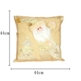 Maxbell Square Christmas Snowman Throw Pillow Santa Claus for Decoration Sofa Couch elderly pillow