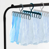 Maxbell Portable Clothing Hanger Support Hanger Drying Hanger for Pants Socks Scarf Blue