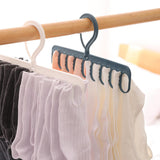 Maxbell Portable Clothing Hanger Support Hanger Drying Hanger for Pants Socks Scarf Blue