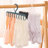 Maxbell Portable Clothing Hanger Support Hanger Drying Hanger for Pants Socks Scarf Blue