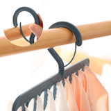 Maxbell Portable Clothing Hanger Support Hanger Drying Hanger for Pants Socks Scarf Blue