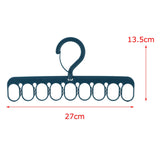 Maxbell Portable Clothing Hanger Support Hanger Drying Hanger for Pants Socks Scarf Blue
