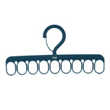 Maxbell Portable Clothing Hanger Support Hanger Drying Hanger for Pants Socks Scarf Blue