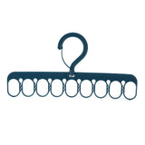 Maxbell Portable Clothing Hanger Support Hanger Drying Hanger for Pants Socks Scarf Blue