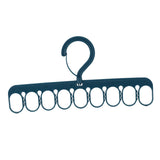 Maxbell Portable Clothing Hanger Support Hanger Drying Hanger for Pants Socks Scarf Blue