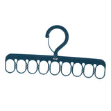 Maxbell Portable Clothing Hanger Support Hanger Drying Hanger for Pants Socks Scarf Blue