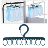 Maxbell Portable Clothing Hanger Support Hanger Drying Hanger for Pants Socks Scarf Blue