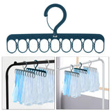 Maxbell Portable Clothing Hanger Support Hanger Drying Hanger for Pants Socks Scarf Blue