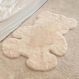 Maxbell Floor Mat Doormat Carpet Bedroom Rug Throw Rug for Decor Beige Small