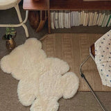 Maxbell Floor Mat Doormat Carpet Bedroom Rug Throw Rug for Decor Beige Small