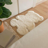 Maxbell Floor Mat Doormat Carpet Bedroom Rug Throw Rug for Decor Beige Small