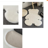 Maxbell Floor Mat Doormat Carpet Bedroom Rug Throw Rug for Decor White Medium
