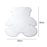 Maxbell Floor Mat Doormat Carpet Bedroom Rug Throw Rug for Decor White Medium