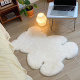 Maxbell Floor Mat Doormat Carpet Bedroom Rug Throw Rug for Decor White Medium