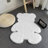 Maxbell Floor Mat Doormat Carpet Bedroom Rug Throw Rug for Decor White Medium