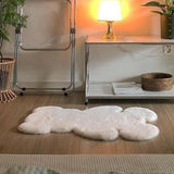Maxbell Floor Mat Doormat Carpet Bedroom Rug Throw Rug for Decor White Medium